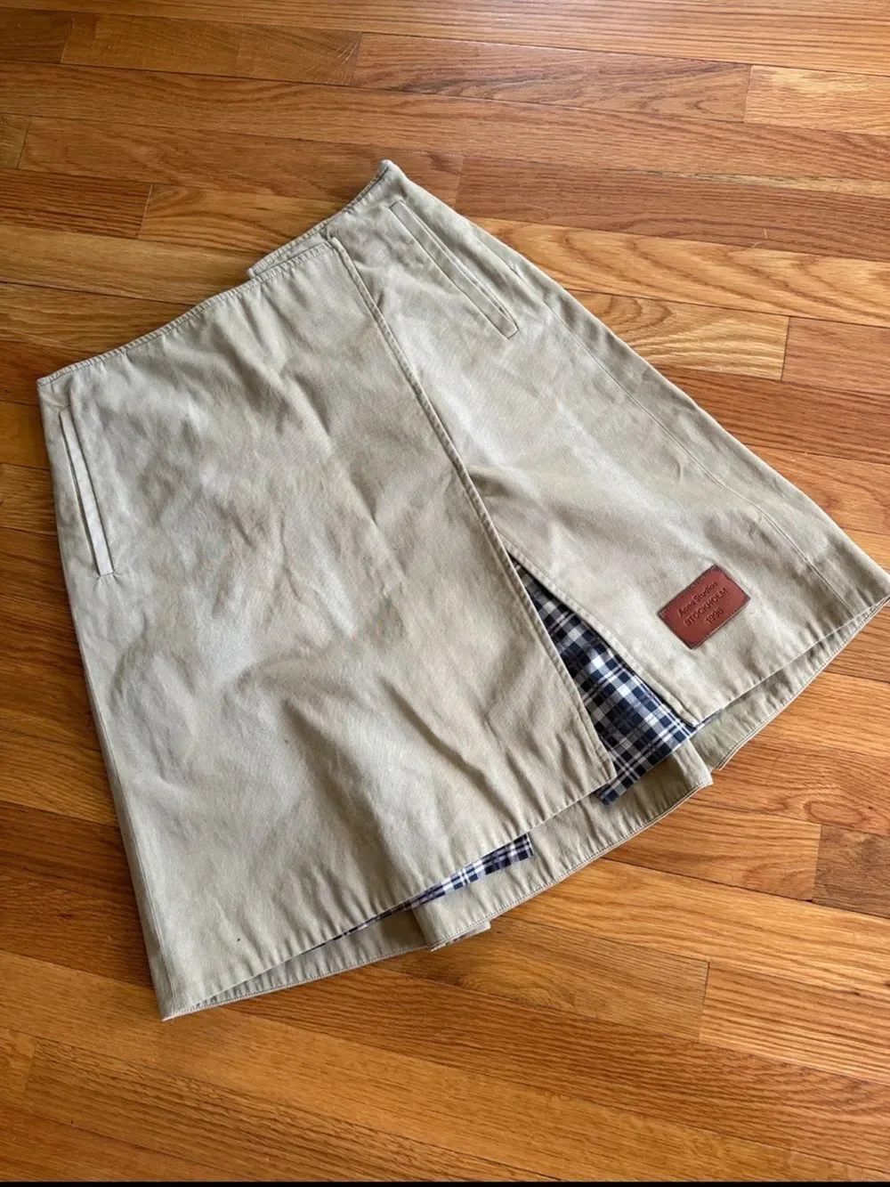 New Acne Studios Twill Midi Skirt Size 36